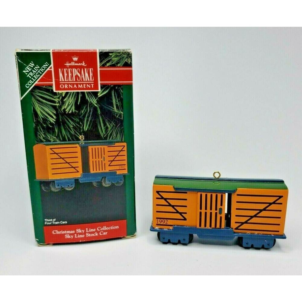 1992 Hallmark‎ Christmas Sky Line Stock Car Ornament U26